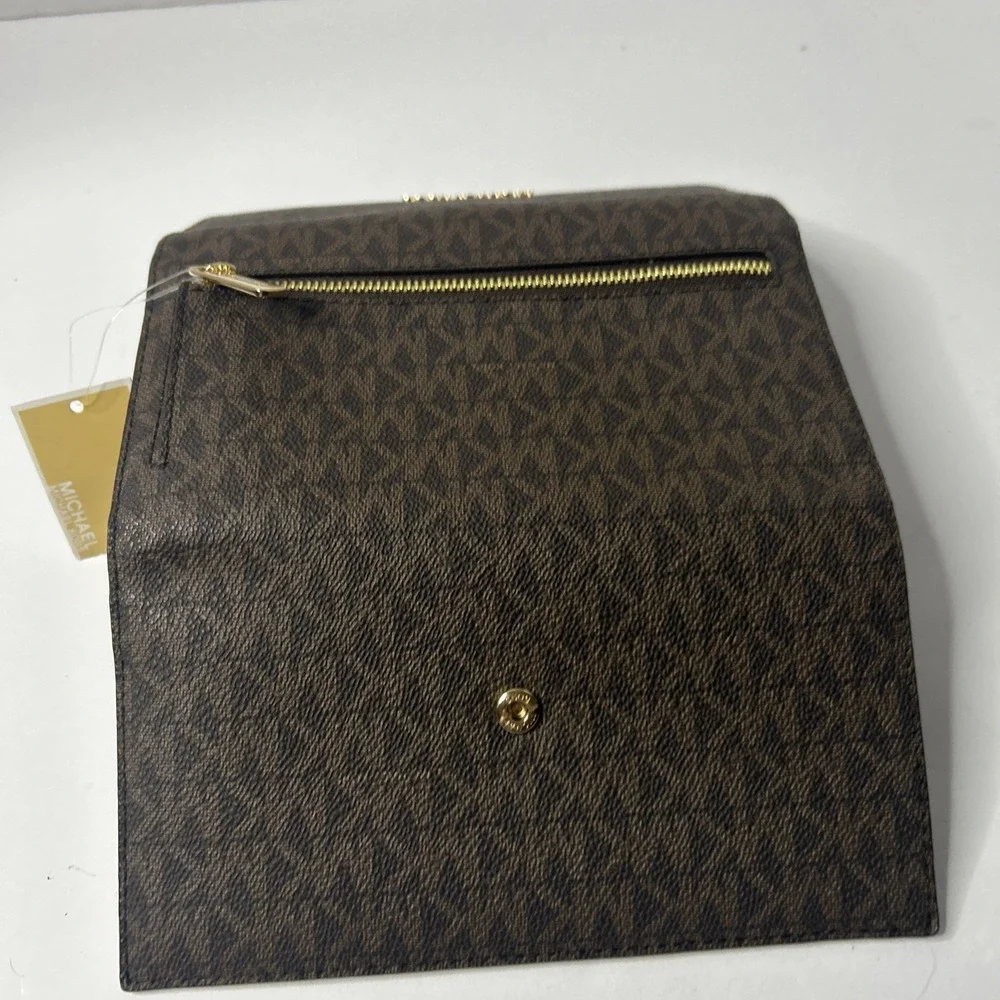 Michael Kors Jet Set Travel Large Trifold - Brown 35F8GTVF3B